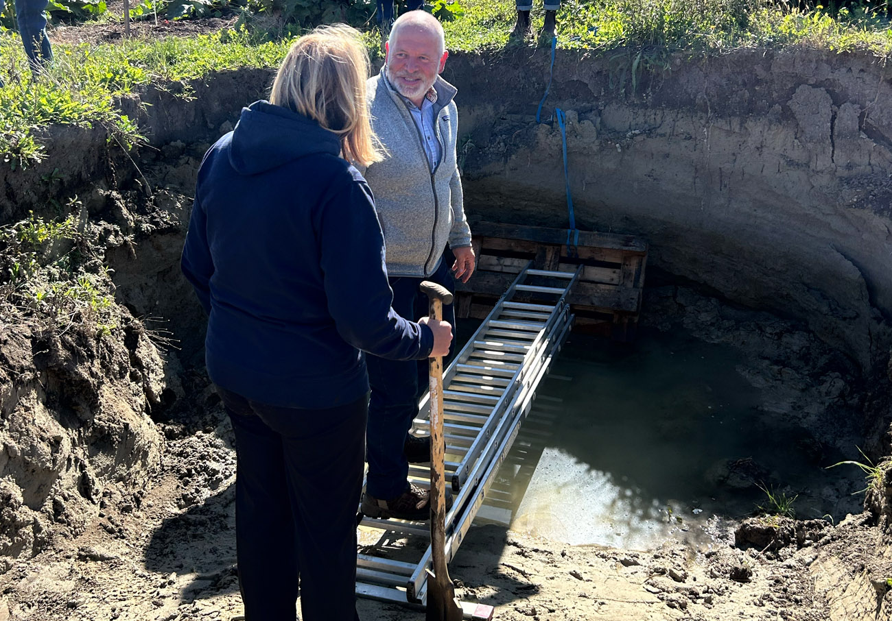 A soil pit at the Grand farm