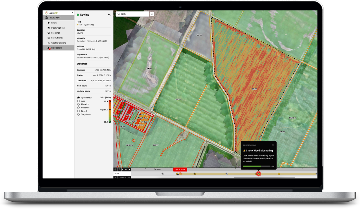 Farming software farm map module demo